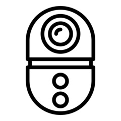 Poster - Screen video intercom icon outline vector. Door system. Entrance control