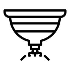 Poster - Smoke sensor icon outline vector. Alarm fire. Fire detector