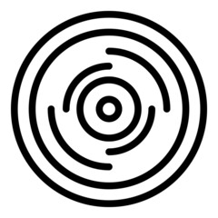 Poster - Smoke detector access icon outline vector. Alarm sensor. Home control