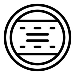 Poster - Smoke detector device icon outline vector. Fire alarm. Home control