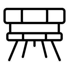 Poster - Smoke detector panel icon outline vector. Fire sensor. Home control