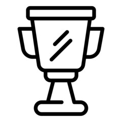 Poster - Sport cup icon outline vector. Gym equipment. Workout training