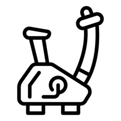 Poster - Exercise bike icon outline vector. Gym equipment. Workout training