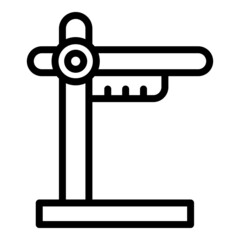 Poster - Gym equipment stand icon outline vector. Cardio sport. Fit active