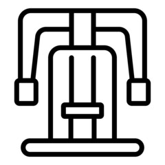 Poster - Cardio hand equipment icon outline vector. Sport training. Gym exercise
