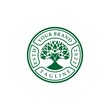 © Khoirul Project - Family Tree of Life logo Stamp with green color vector design