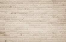 Cream And Beige Brown Brick Wall Concrete Or Stone Texture Background Backdrop.