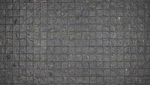 Stamp Grey Square Concrete Floor Texture.