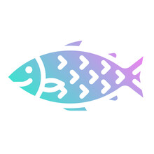 Fish Solid Gradient Icon