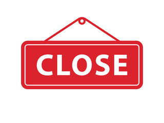 Poster - Close icon vector sign. Cancel symbol web design. Error, denied, avoid or wrong data button.