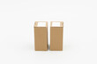 © Irina - Two closed cardboard boxes on a white background