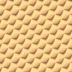 Poster - Trendy cover design of many rectangles covered with striped texture. 3d rendering art background. Digital illustration