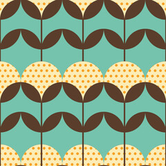 Poster - Vintage graphic color mosaic poster Trendy Design.