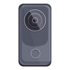 Poster - Entry intercom icon cartoon vector. Video door. System security