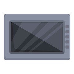 Poster - Intercom display icon cartoon vector. Video system. Phone security