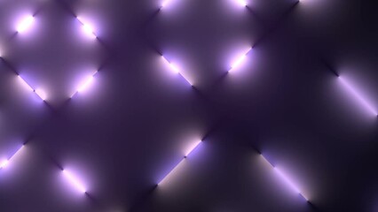 Aufkleber - Movement pink and violet fluorescent lamps 3d rendering pattern loop animation