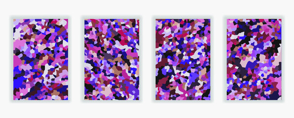 Poster - Colorful Geometric mosaic abstract background. Pattern with different shapes for Wallpaper, screen, mobile app, banner, flyer.
