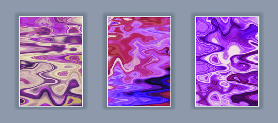 Aufkleber - Liquid color marble style background. Fluid gradient inks design. Template for your design, banner, flyer, business card, poster, wallpaper, brochure
