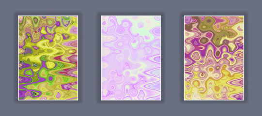 Aufkleber - Liquid color marble style background. Fluid gradient inks design. Template for your design, banner, flyer, business card, poster, wallpaper, brochure
