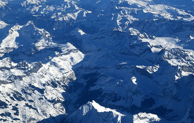 Sticker - alpes...vue aérienne