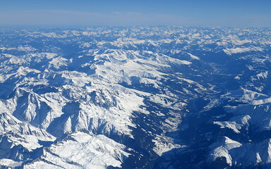 Poster - alpes...vue aérienne