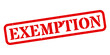 ‘Exemption’ Red Rubber Stamp