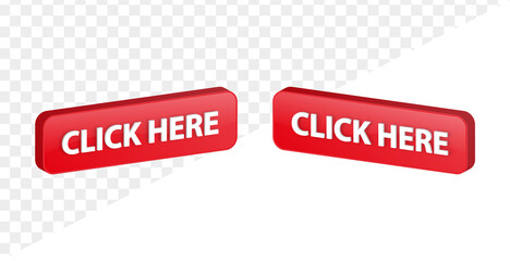 Aufkleber - 3d click here banner label button web 3d buttons