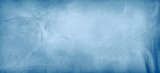 Grunge old blue paper texture background. Copy space
