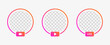 story live frame , Social media icon avatar. live video streaming - profile gradient circle with user icon for network platform	