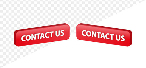 Aufkleber - 3d contact us banner label button web 3d buttons
