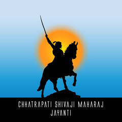 Chhatrapati Shivaji Maharaj Jayanti  Greeting Card Design