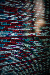 Wall Mural - html php java program code