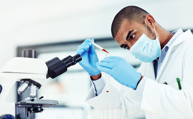 Aufkleber - I perform miracles on a daily basis. Cropped shot of a young male scientist working in his lab.
