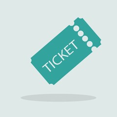 Sticker - ticket vector icon illustration sign