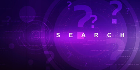 Poster - 2d illustration question mark background