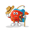liver scout vector. cartoon character