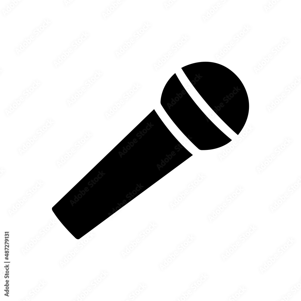 Microphone. Vector image. Stock Vector | Adobe Stock