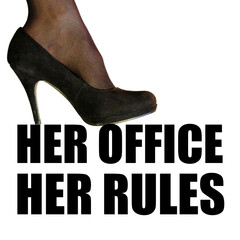 Wall Mural - her office her rules