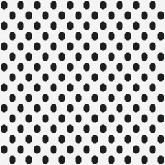 Aufkleber - Little black ovals with polka dots. Vector pattern.