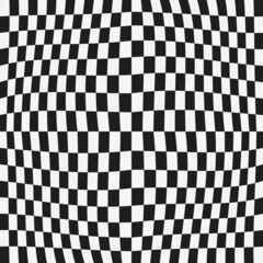 Poster - Convex endless checkered panel. Vector and seamless checkered pattern board.