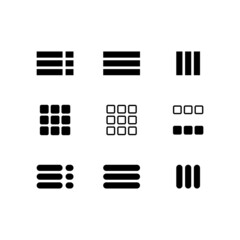 Poster - Expand menu button icon set. Buttons for phone, website and computer. Vector on isolated white background. EPS 10