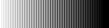 Line Pattern. Vertical Straight Background. Black Abstract Texture With Parallel Lines From Thick To Thin. Vertical Straight Stripes. Digital Velocity Lines On Screen. Vector