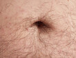 © Novodiastock - Hairy navel on a caucasian man's fat belly, no faces shown, nude image