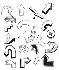 Sticker - Hand drawn doodle icons set