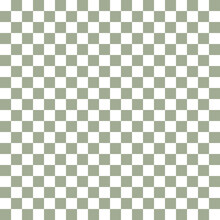 Simple Small Scale Checkered Repeat Pattern. Sage Green Khaki And White Squares. Endless Chequered Chessboard Pattern. Geometric Abstract Design. Retro Background, Wallpaper. Seamless Pattern Vector. 