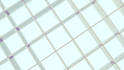 Poster - Abstract mesh background of lines and polygons.