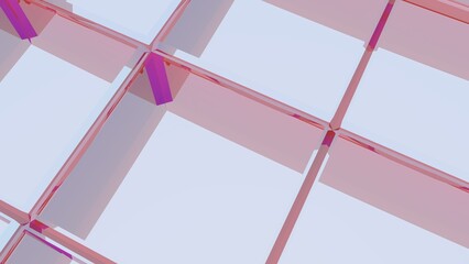 Poster - Abstract mesh background of lines and polygons.
