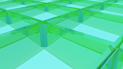 Poster - Abstract mesh background of lines and polygons.