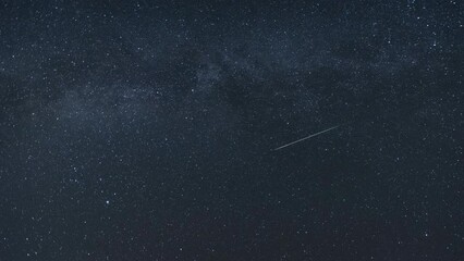 Wall Mural - starry night: a time-lapse of the milky way in motion