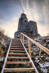 Wall Mural - Medieval castle Starhrad in northwets of Slovakia, Europe.